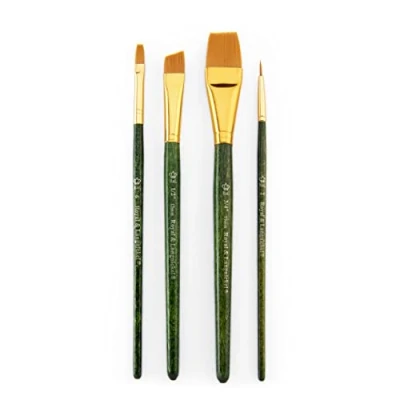 Image of Royal and Langnickel Taklon Variety Brush Set Gold (Pack of 4)