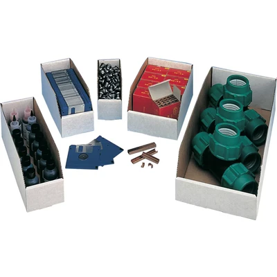 Image of Avon Cardboard Storage Bin L12XW4 x H4.5&quot; (50)
