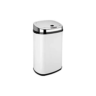 Image of Dihl Kitchen Bin with Motion Sensor Lid, Automatic Manual Override, Battery Operated, Hygienic Waste Disposal, 30 Litre, White