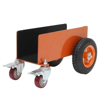 Image of Nisorpa Panel Dolly Heavy Duty Door Cart 1100LBS Capacity 4 Wheel Granite Slab Drywall Mover with 8&quot; Pneumatic Wheels for All Terrain (C)