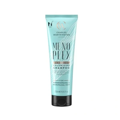 Image of Charles Worthington MenoPlex Menopause Volumising Shampoo, for Dull Flat Hair, Salon Shampoo Menopausal 250ml