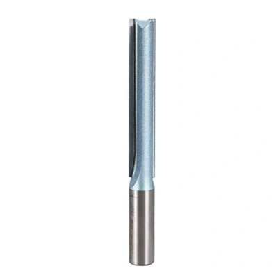 Image of Extra Long Straight Router Bit 1/2&quot; Diameter by 3&quot; Depth Double Flute with Shank