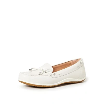 Image of Geox Womens D Vega B Moccasins, Off white, 5 UK