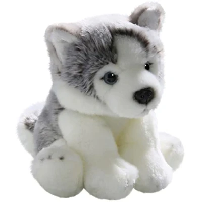 Image of Carl Dick Husky sitting, 8.5 inches, 22cm, Plush Toy, Soft Toy 3134