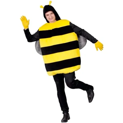 Image of FIESTAS GUIRCA Bumblebee Fancy Dress Costume Adult Man Large