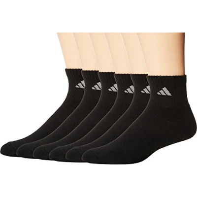 Image of adidas Men&#039;s Cushioned Athletic Quarter Socks (6 Pack)