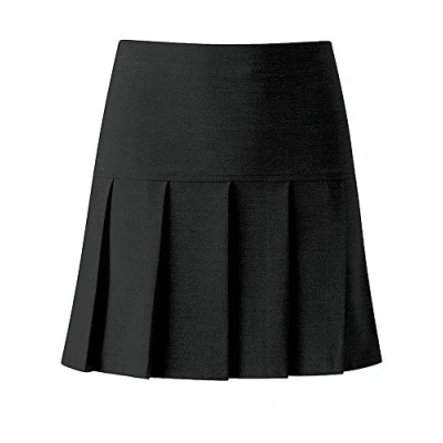 Image of Banner Charleston Pleated School Skirt Black Waist 36&quot;, Length 22&quot;