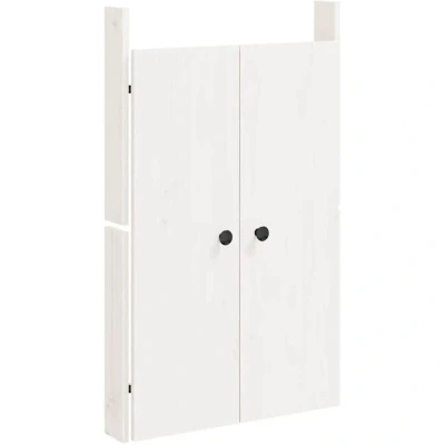 Image of vidaXL Outdoor Kitchen Doors White 50x9x82 cm Solid Wood Pine