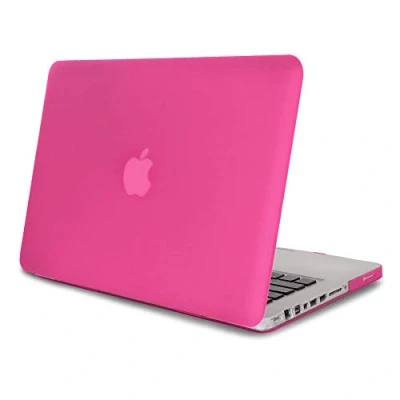 Image of FINDING case MacBook Pro 15&quot; with CD ROM (non retina) (Model A1286), ultra thin soft touch hard shell cover protector for Apple 15 inch (Hot pink)