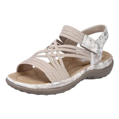 Image of Rieker Women&#039;s 64888 Sandal, Beige, 8 UK