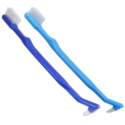 Image of V Trim Precision Orthodontic Toothbrush x 2 with Interspace Tufted End for Braces