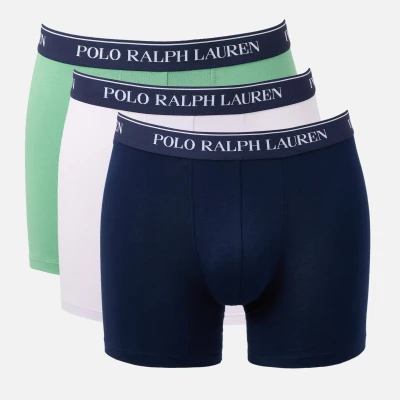 Image of Polo Ralph Lauren Boxer Brief 3 PACK Pants, Men&#039;s, Size: XL, Navy/pistachio/lilac