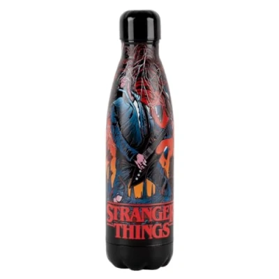 Image of Konix Stranger Things Insulated Stainless Steel Flask 500 ml, Hellfire Guitar, Black