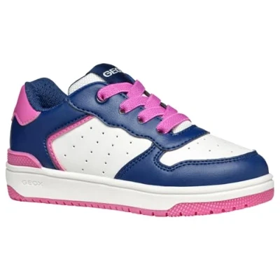 Image of Geox J WASHIBA Girl D Sneaker, Blue, 6 UK Child