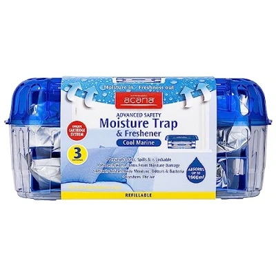 Image of Acana Advanced Safety Moisture Trap &amp; Freshener Ideal for Larger Rooms Spaces Dehumidifier Damp, Mould Absorber your Home, Caravan, Kitchen, Bathroom, Bedroom, Garage, Office