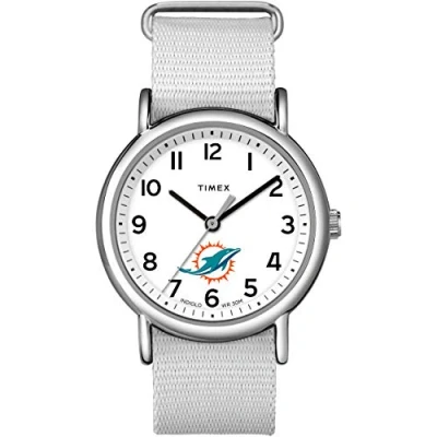 Image of Timex Women&#039;s NFL Weekender 38mm Watch, Miami Dolphins, Watch