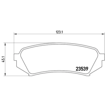 Image of 0446660030, 0446660100, 0446660110 Brake pad set BREMBO P 83 049 excl. wear warning contact without accessories TOYOTA: Land Cruiser Prado 90