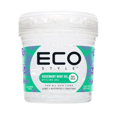 Image of Eco Style Rosemary Mint Styler Hair Gel, Hydrate and Style, Alcohol Free, 473 ml (Pack of 1)