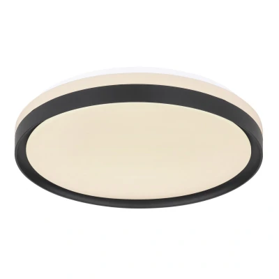 Image of Globo Sonny LED ceiling light, black, CCT, Ø 39 cm