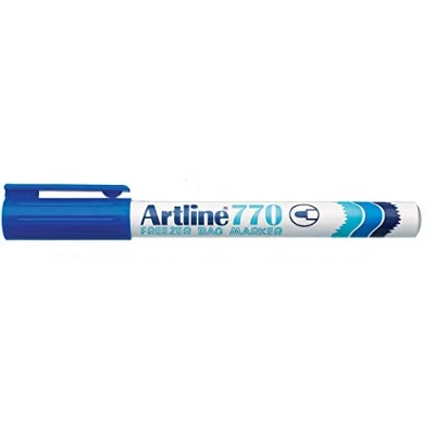 Image of artline Blue Freezer Bag Permanent Marker Pen
