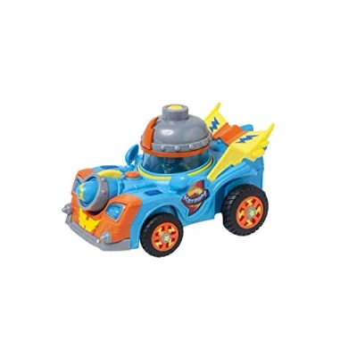 Image of SUPERTHINGS Kid Kazoom vehicle Contains 1 with launcher and top exclusive figure