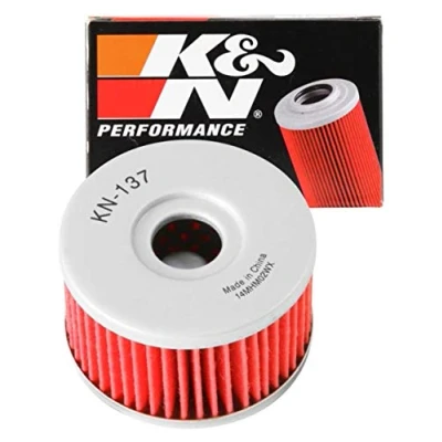 Image of K&amp;N Powersports Oil Filter Cartridge 60x37mm compatible with Suzuki (KN 137)