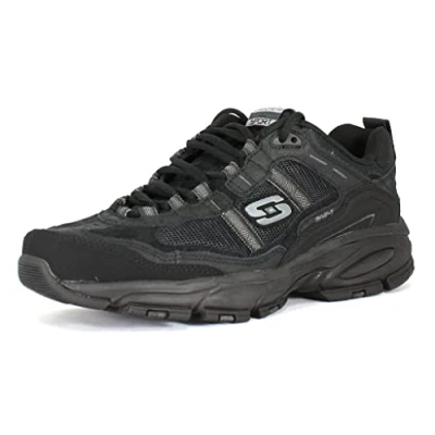 Image of Skechers Men&#039;s Vigor 2.0 Trait Sneaker, Black, 8 UK X Wide