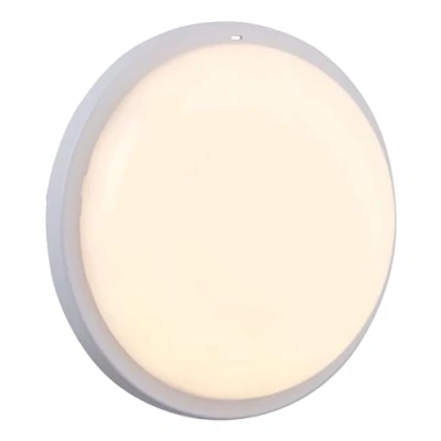 Image of Saxby Rond Plus CCT IP65 15W Outdoor Flush Opal