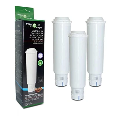 Image of 3 x FilterLogic CFL 701B Coffee Water Filter Compatible with Krups Claris F088 AEG AEL01 fits Melitta Caffeo Gourmet 6613297, Solo Perfect Milk 6679163, Barista TS 6758350 6758349