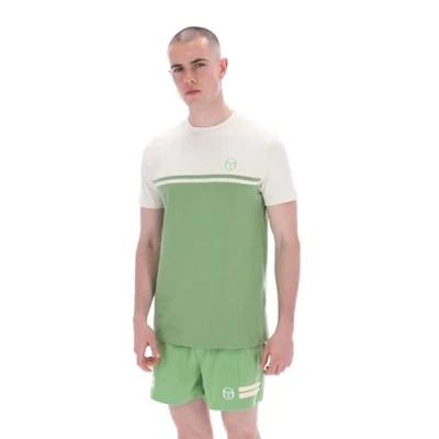 Image of Sergio Tacchini Mens Silvo Green T Shirt L