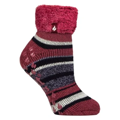 Image of HEAT HOLDERS Womens Non Slip Fluffy Socks Gift for Ladies Size 4 7 (4 7, Raspberry)