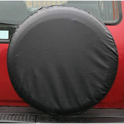 Image of UKB4C SUV 4X4 Rear Spare Wheel Tyre Cover Fits 15&quot; &amp; 16&quot; Inch PVC Cotton