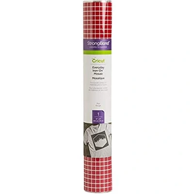 Image of Cricut Iron On Mosaic Squares Red 61 cm (24 ft) Heat Transfer Vinyl Roll (HTV) For use with all Cutting Machines