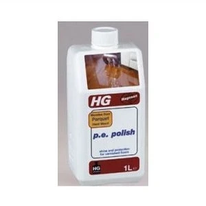 Image of HG Parquet &amp; Wooden Floor Hard Wood P.E Polish 1 Litre.P51.PLEASE NOTE: This product has been re branded by the manufacturer as Protective Coating Gloss Finish (P.E Polish).