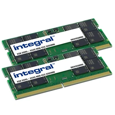 Image of Integral 16GB Kit (2x 8GB) DDR5 RAM 5600MHz PC5 44800 SODIMM Laptop/Notebook/MacBook Memory Module