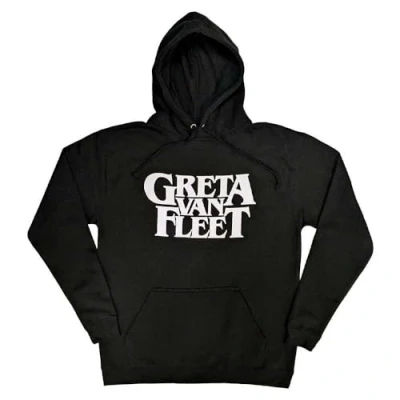 Image of Rock Off officially licensed products Greta Van Fleet Hoodie Band Logo Official Mens Black Pullover XXL