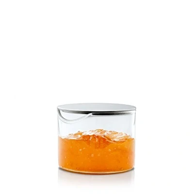 Image of blomus Basic Condiment Glass with Stainless Steel lid, 6.5 cm