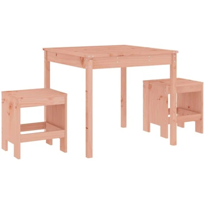 Image of vidaXL 3 Piece Garden Bistro Set Solid Wood Douglas