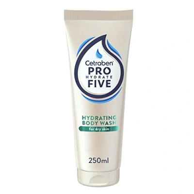 Image of Pro Hydrate Five Daily Body Wash 250 ml with Ceramides and Vitamin B5, Perfect for Dry Skin, Vegan Friendly, Cruelty Free