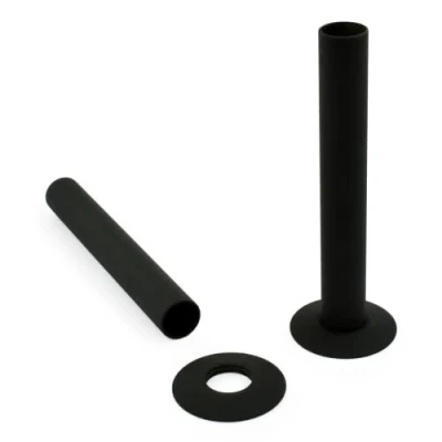 Image of NRG Towel Rail Radiators Pipe and Collars 15mm Black
