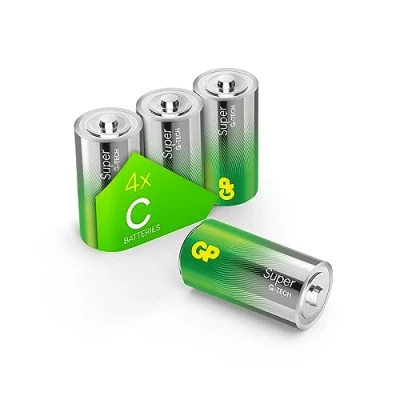 Image of C Baby Battery GP Alkaline Super 1.5 V Pack of 4