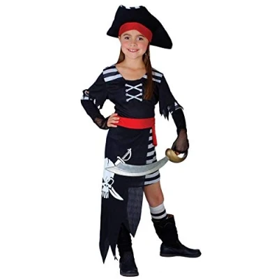 Image of Wicked Costumes Girls Pirate Princess Fancy Dress Costume Small (3 4 years)