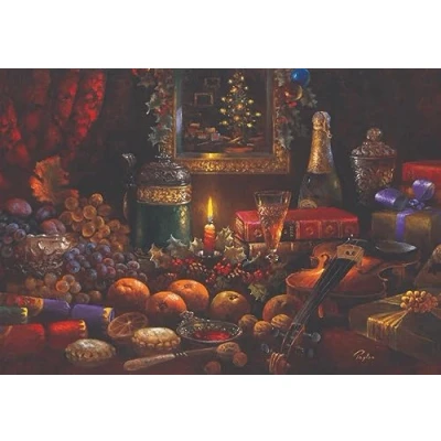 Image of Paper Themes 10 pack of Luxury Large Christmas Cards with Envelopes (Festive Celebration)