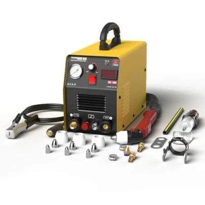 Image of SUSEMSE 65 Amp Plasma Cutter Non Touch Pilot Arc Portable IGBT Inverter Cutting Machine with Accessories, Max Thickness 16mm, 230V