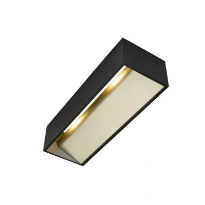 Image of SLV Logs In L Wall Lamp LED Dim To Warm Black/Gold