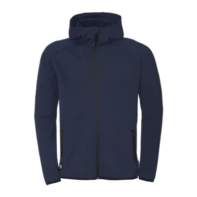 Image of uhlsport ID Hooded Jacket Going Out Sports in Unisex Cut with Hood for Men, Women and Children Navy
