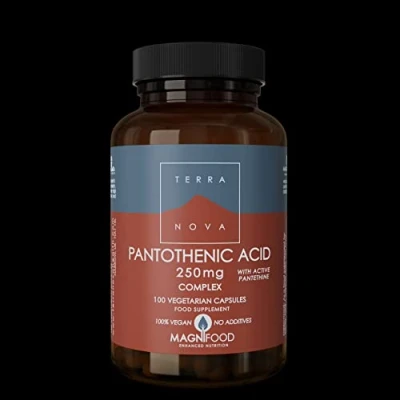 Image of TERRANOVA Pantothenic Acid with Active Pantethine 250mg Complex 100 Vegicaps