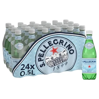 Image of 24 x 500 ml Sparkling Natural Mineral Water Fizzy Carbonated Drink