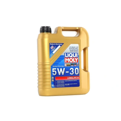 Image of P003758 Engine Oil LIQUI MOLY Longlife III 20647 5W 30 5l Synthetic VOLKSWAGEN: Touareg III, Golf 5, Scirocco AUDI: A4 B6 Saloon