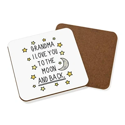Image of Grandma I Love You To The Moon And Back Coaster Drinks Mat